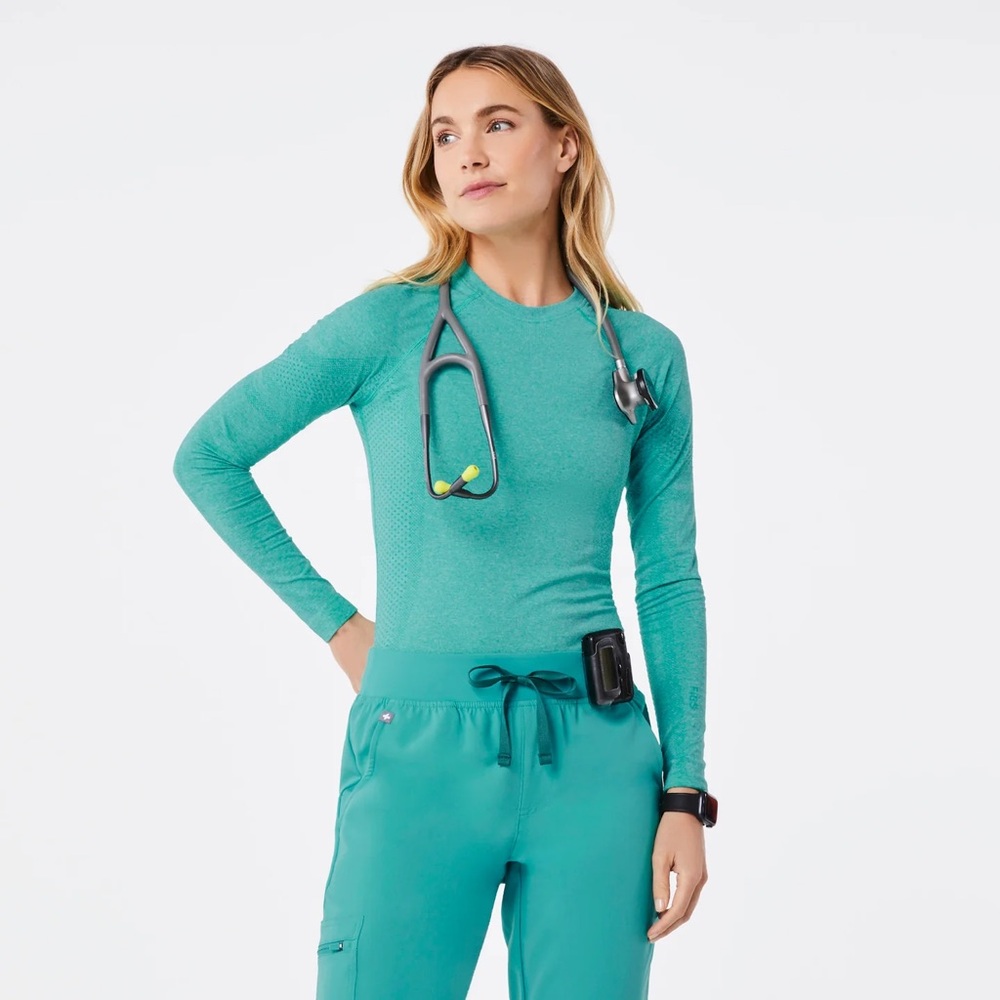 FIGS - Surgical Green Scrub under top